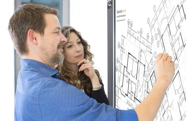 Interaktiver Projekt in einem digitalen Klassenzimmer